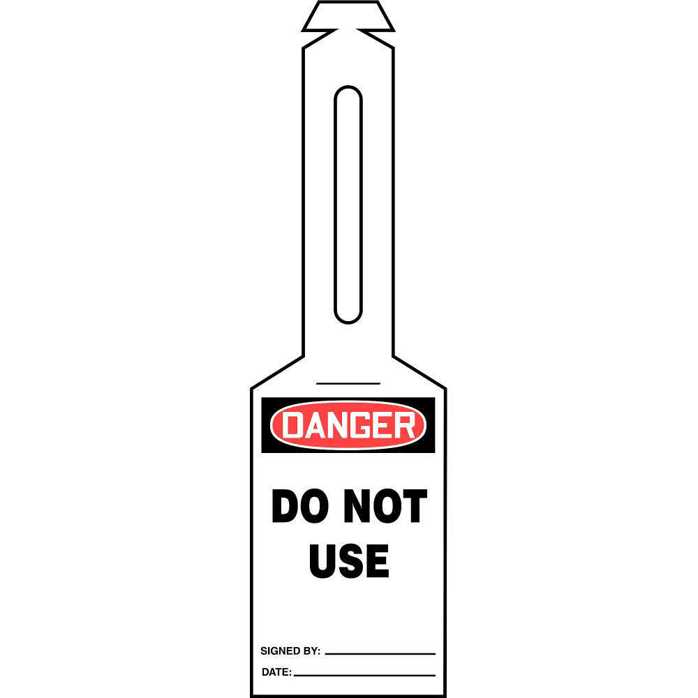 ACCUFORM SIGNS TAL306 Loop N Strap Danger Tag 5.25 x 3.25 - Pack Of 25 | AD4TLK 43Z178