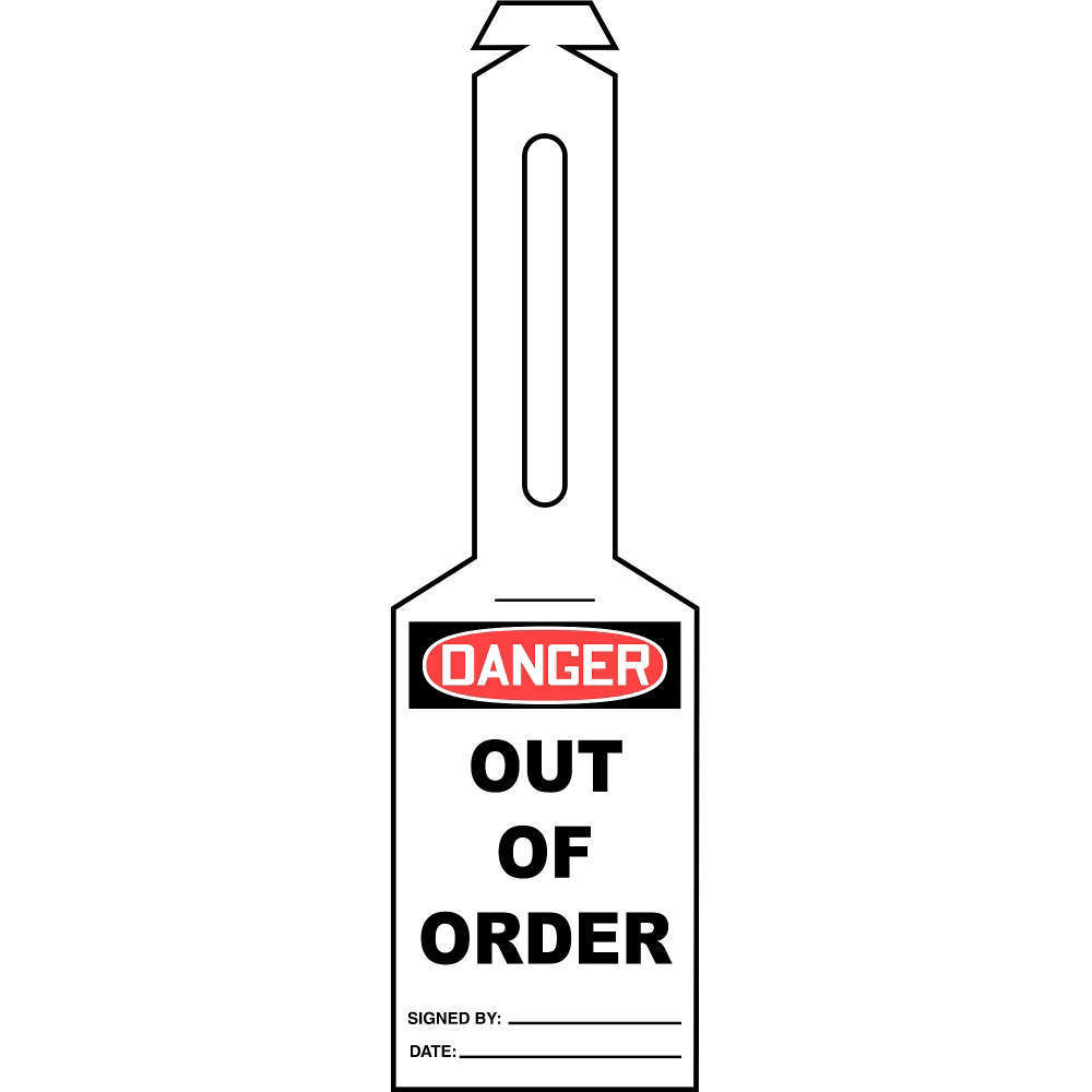 ACCUFORM SIGNS TAL308 Loop N Strap Danger Tag 5.25 x 3.25 - Pack Of 25 | AD4TLL 43Z179