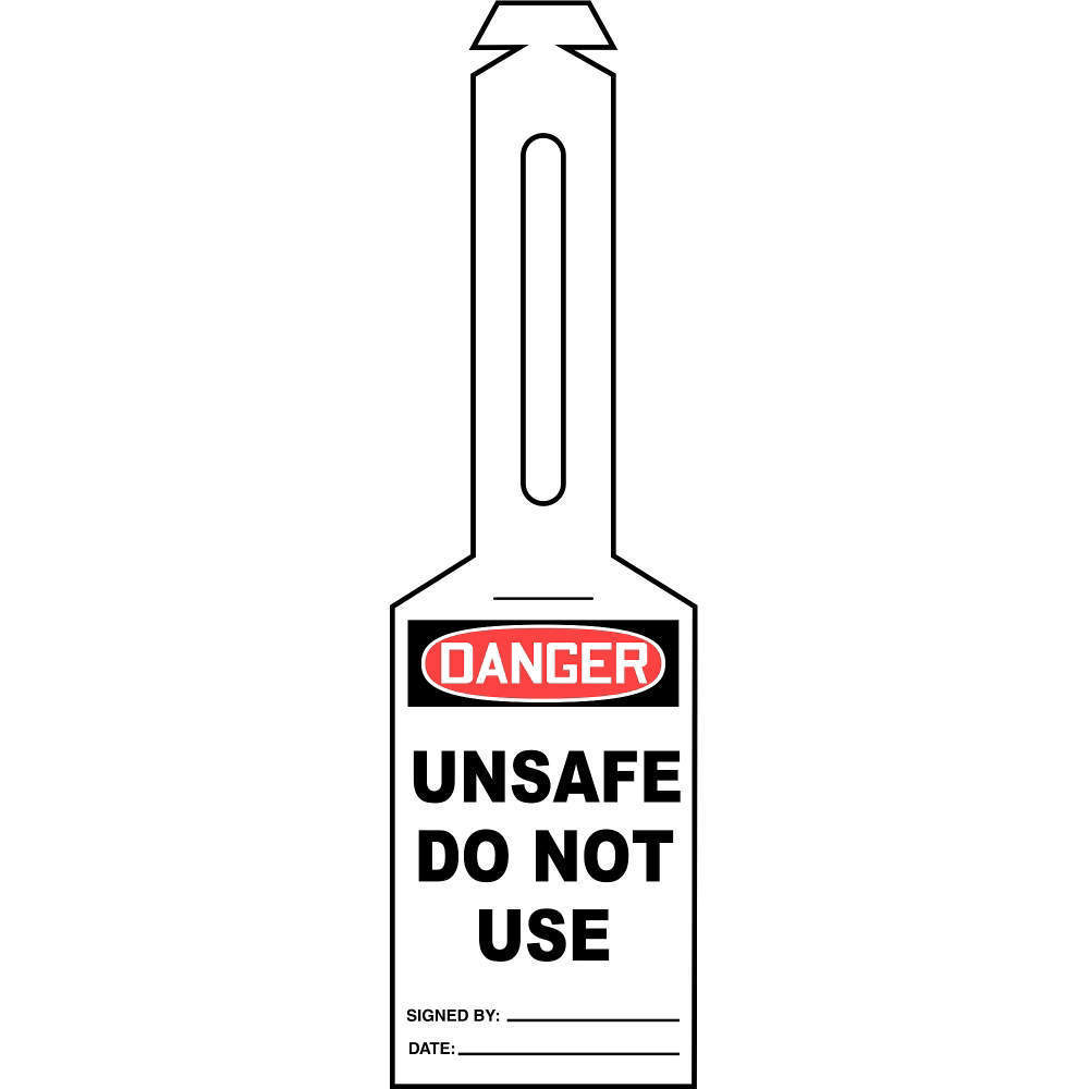 ACCUFORM SIGNS TAL310 Loop N Strap Danger Tag 5.25 x 3.25 - Pack Of 25 | AD4TLM 43Z180