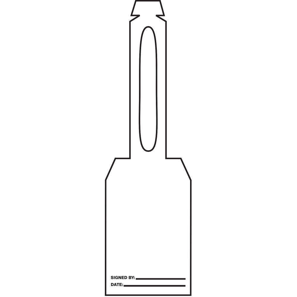 ACCUFORM SIGNS TAL370 Blank Tag 5-1/4 x 3-1/4 Inch White - Pack Of 25 | AD2VZV 3VAY1