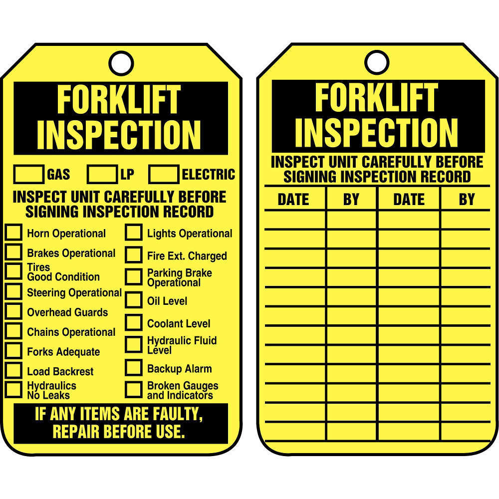 ACCUFORM SIGNS TRS305CTP Inspection Tag 5-3/4 x 3-1/4 - Pack Of 25 | AD4TQT 43Z289