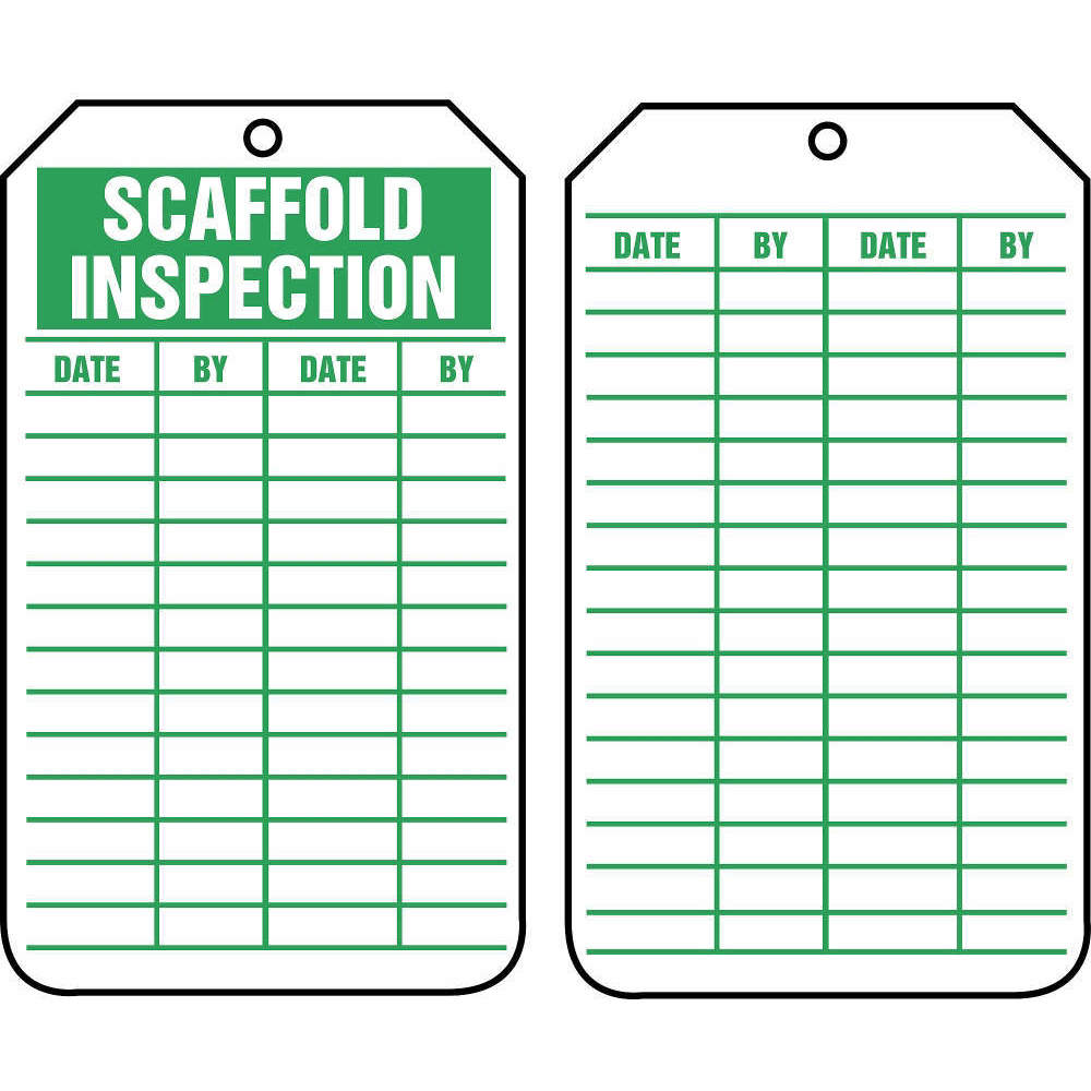 ACCUFORM SIGNS TRS317CTP Inspection Tag 5-3/4 x 3-1/4 - Pack Of 25 | AD4TQD 43Z268