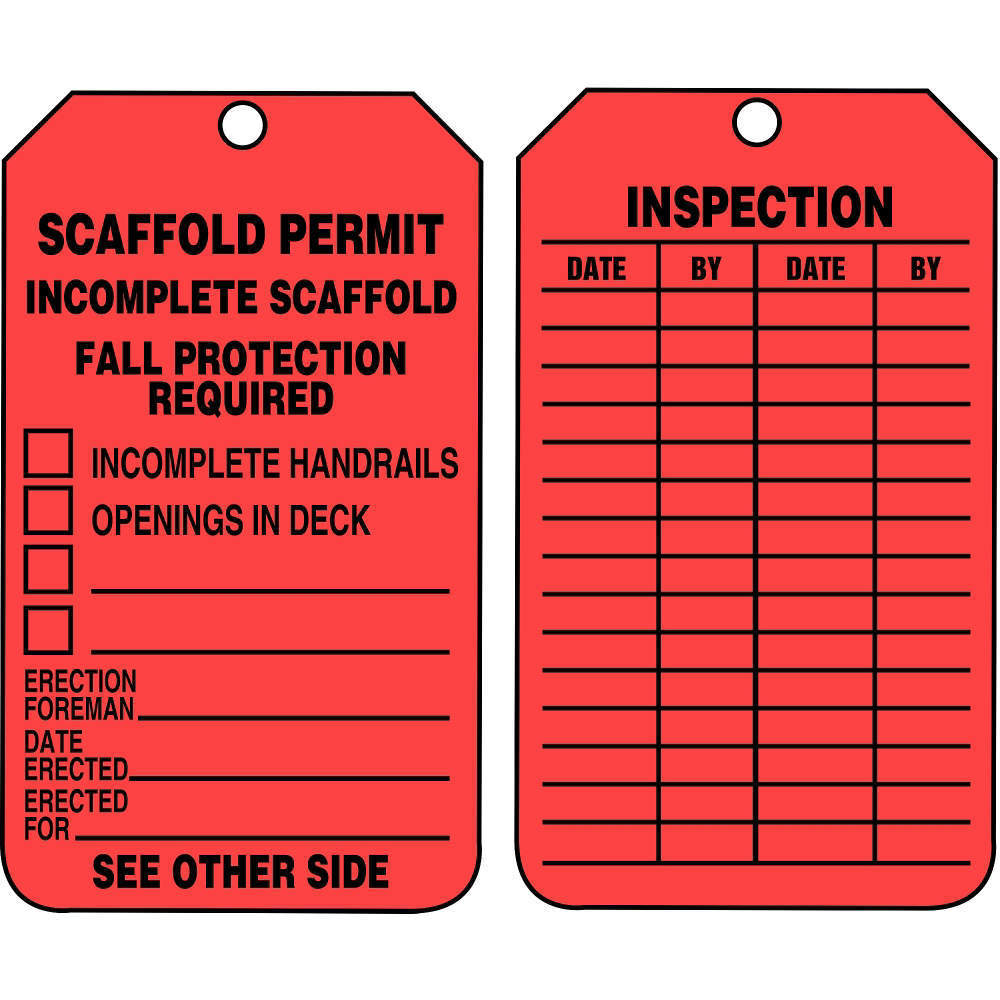 ACCUFORM SIGNS TRS320CTP Permit Tag 5-3/4 x 3-1/4 - Pack Of 25 | AD4TQF 43Z271