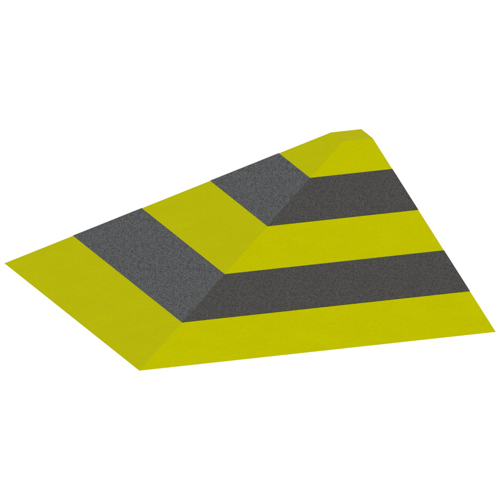 Corner Wooden Ramp, 2-5/8 Inch Height