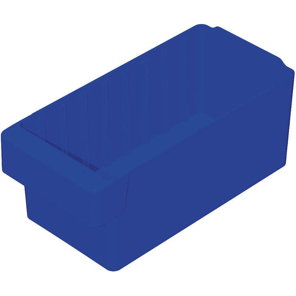Drawer Bin, 12 Inch Length, 5-5/8 Inch Width, 4-5/8 Inch Height, Blue