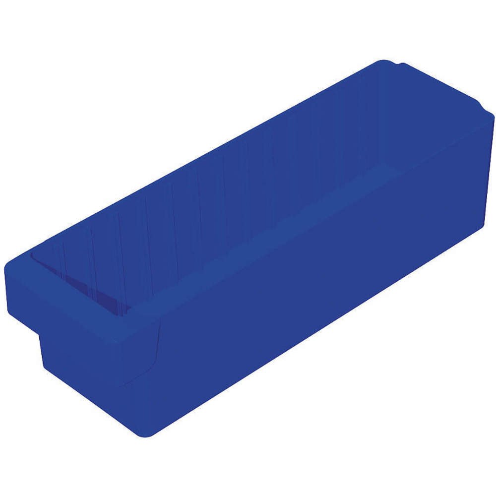 Drawer Bin, 12 Inch Length, 5-5/8 Inch Width, 4-5/8 Inch Height, Blue