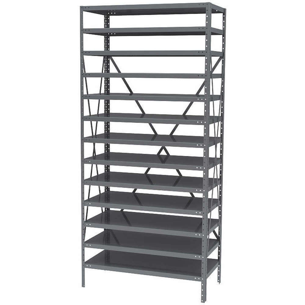 AKRO-MILS AS1279 Bin Shelving Solid, 36 Inch Width, 12 Inch Depth, 13 Shelves | AF4QVP 9GC55