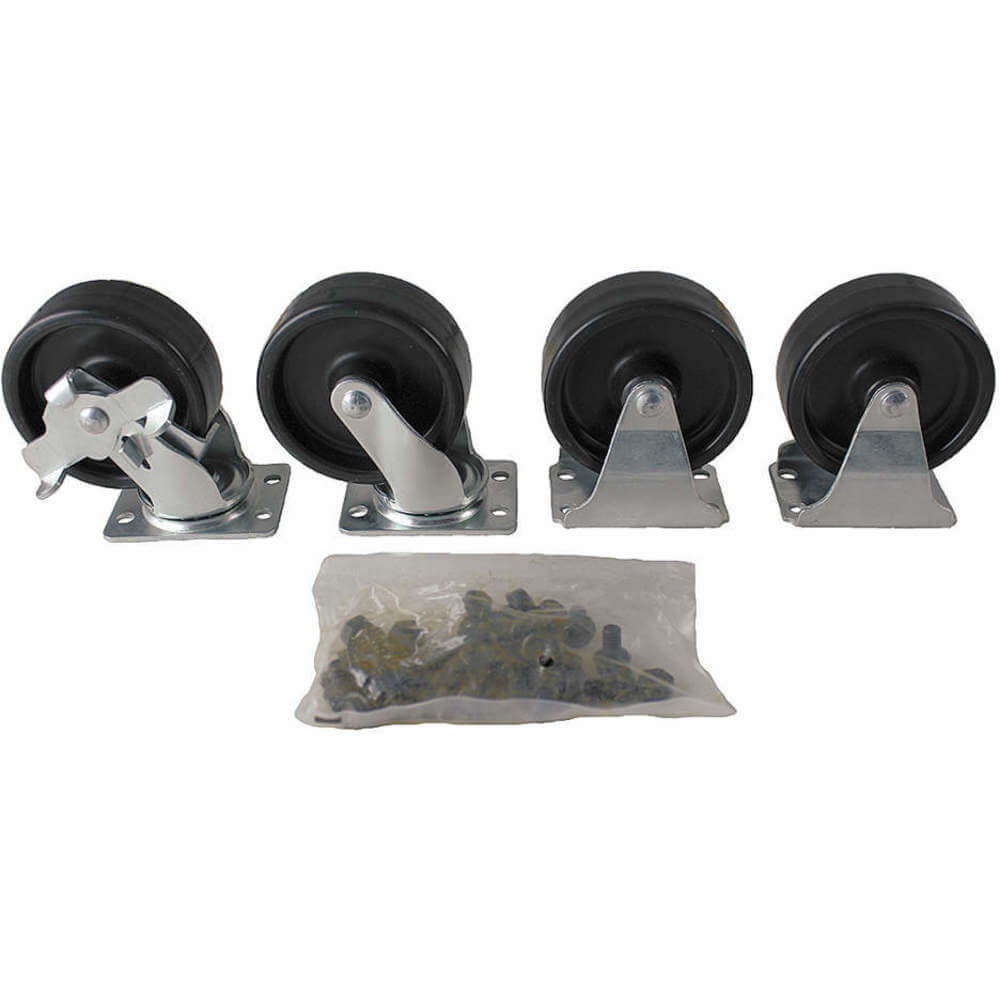 Plate Caster Kit 150 Lb 3 Inch Diameter