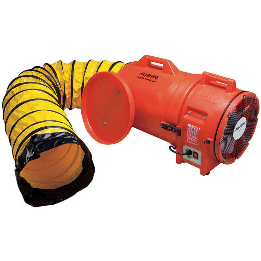 Axial AC Plastic Blower, Polyethylene Housing, 1842 cfm