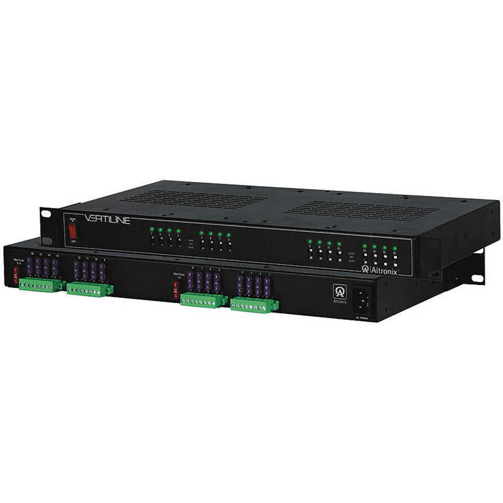 ALTRONIX VERTILINE166C CCTV Power Supply, 15A Main Fuse, 16 Fuse Protected Outputs | AE2AMQ 4WCE1