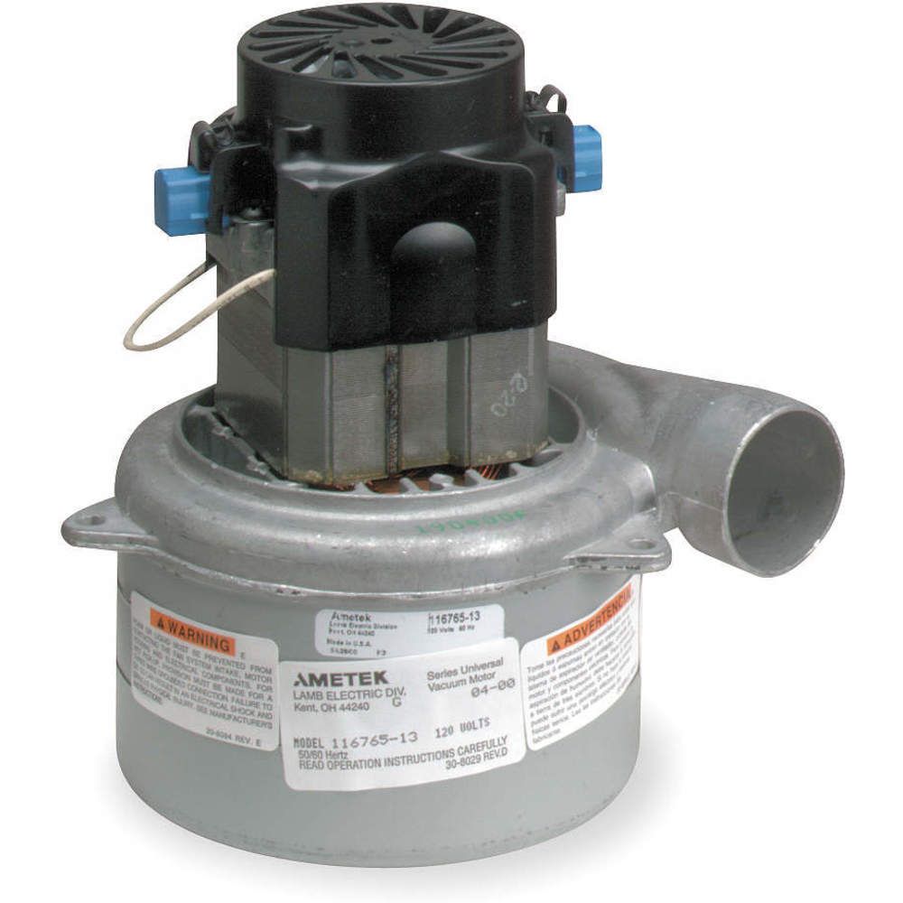 AMETEK LAMB 116765-13 Vacuum Motor, Tangential, 5.7 Inch Body Dia., 3 Stage, 1 Speed, 120VAC | AD8TJP 4M921