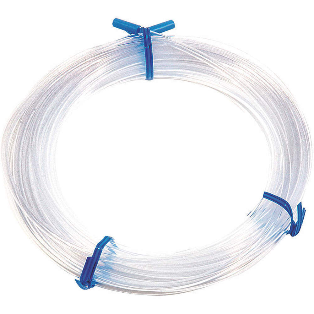 Fluoropolymer Tubing, 3/16 Inch Inner Dia., 1/4 Inch Outer Dia., 50 ft. Length