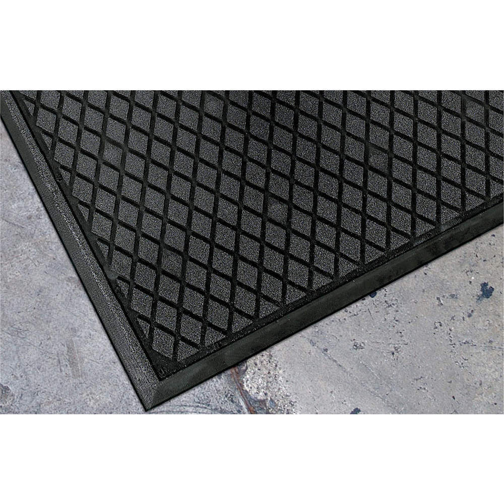 Antislip Floor Mat Black 3 feet x 5 feet