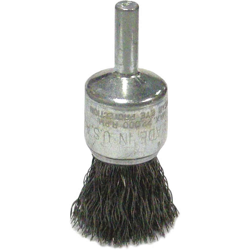 Crimped Wire End Brush Stainless Steel 3/4 In.