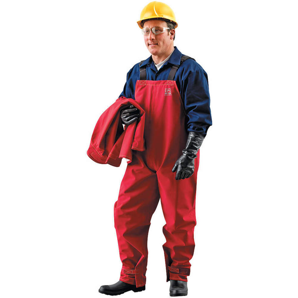 Chemical Resistant Bib Overalls Red S