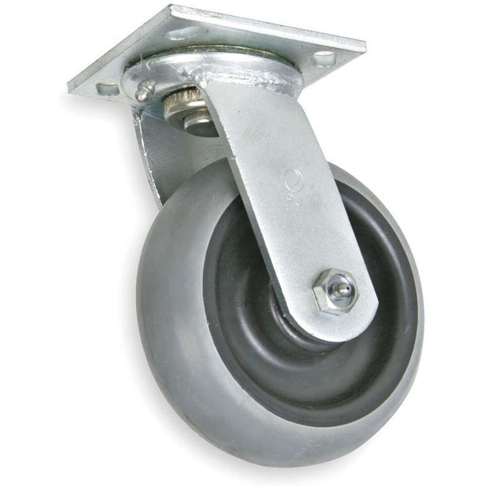 APPROVED VENDOR 1NWH1 Swivel Plate Caster 600 lb 6 Inch Diameter | AB2UNC