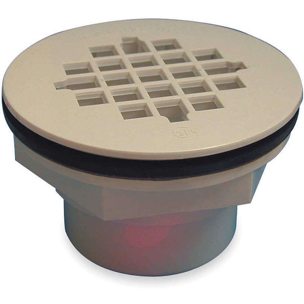 APPROVED VENDOR 1RLU8 Shower Drain Solvent Weld Pvc White Grid | AB3DPE