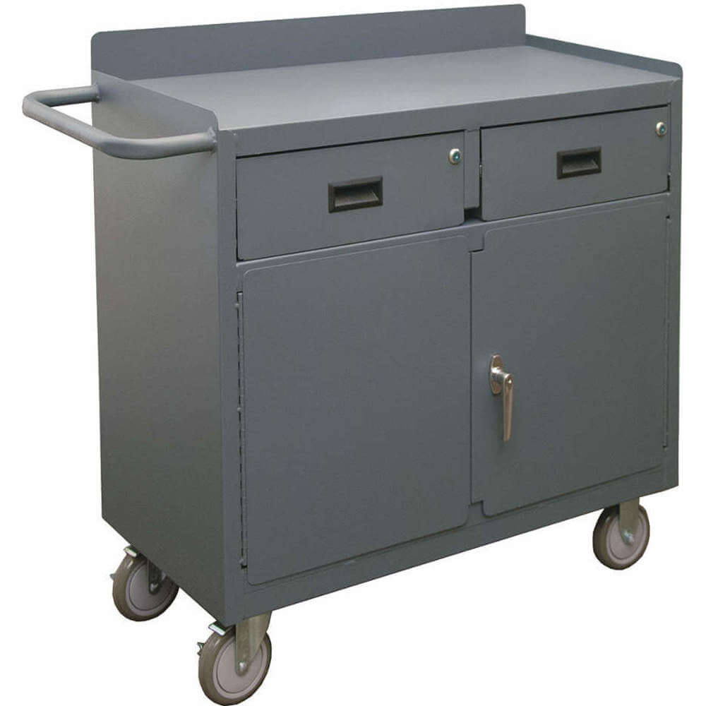 DURHAM MANUFACTURING 2213A-LU-95 Mobile Bench Cabinet, Adjustable Shelf, Size 18-1/4 x 42-1/8 x 36-3/8 Inch | AD6RKW 49Y084
