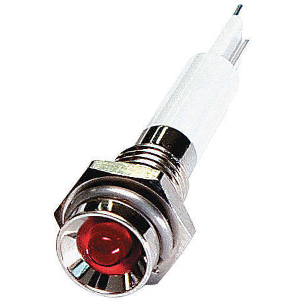 APPROVED VENDOR 24M026 Protrude Indicator Light Red 12vdc | AB7YFX
