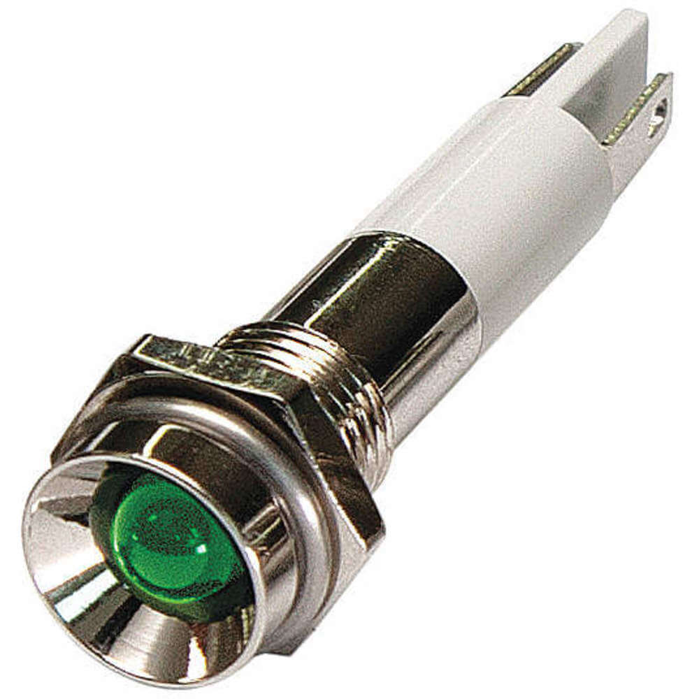 Protrude Indicator Light Green 110vac