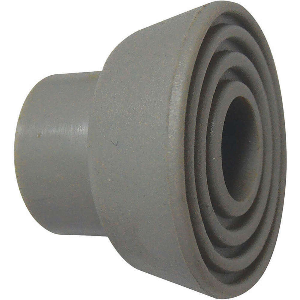 Door Knob Wall Guard, Gray, Rubber, 3/4 in Projection, 1 in Dia