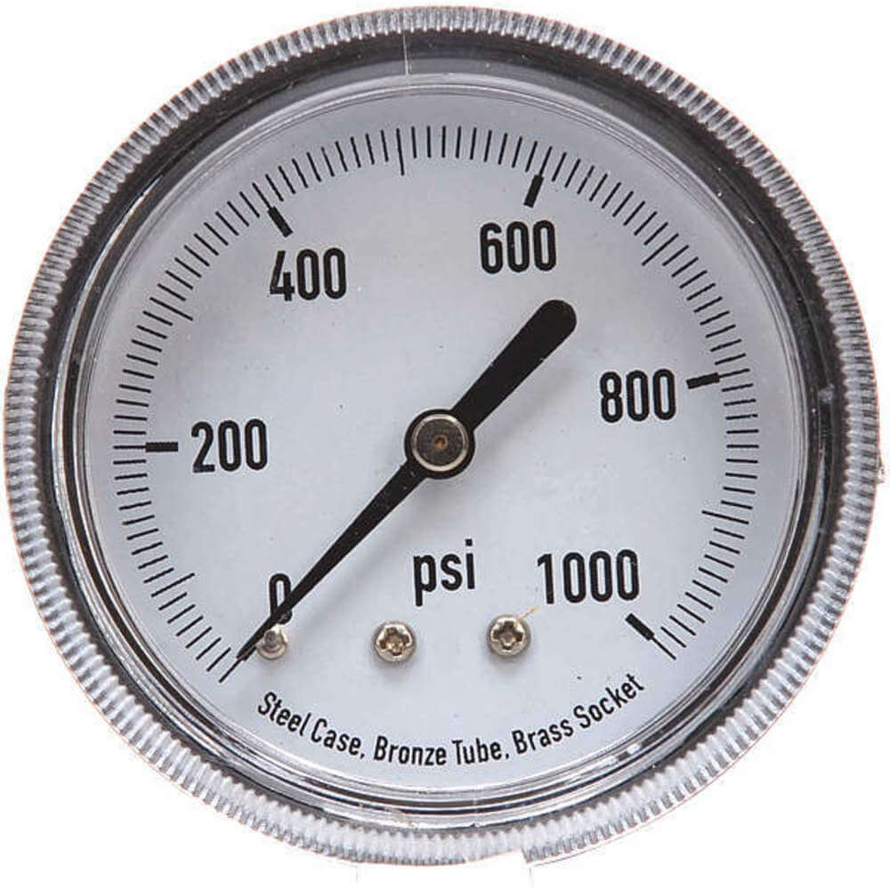 APPROVED VENDOR 4CFA5 Panel Mount Pressure Gauge U Clamp 2-1/2 | AD6XHC