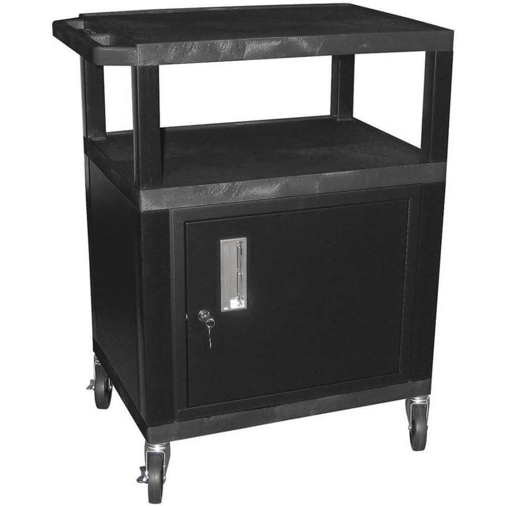 Audio-visual Cart 200 Lb. Black 18 Inch Length