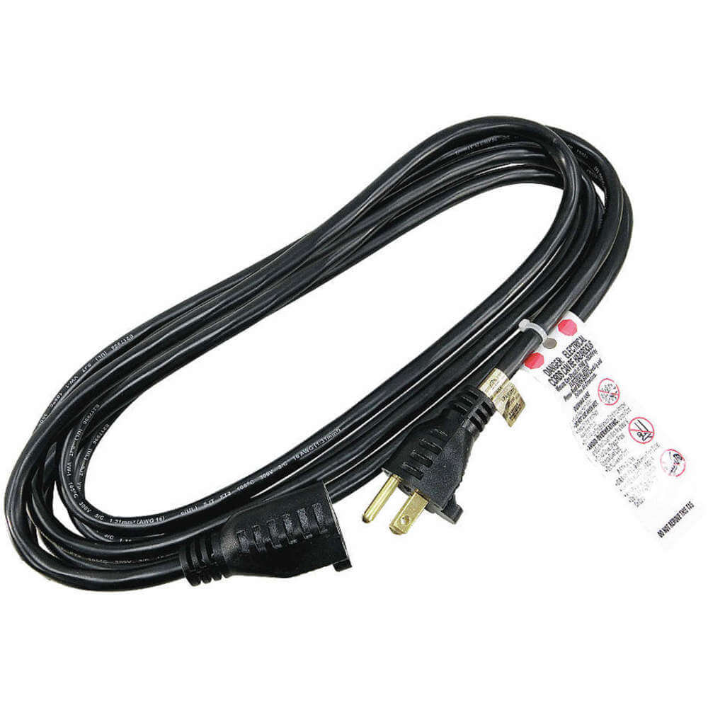 MONOPRICE 5300 Extension Cord 10ft 16/3 13a Sjt Black | AE7ENA 5XFR0