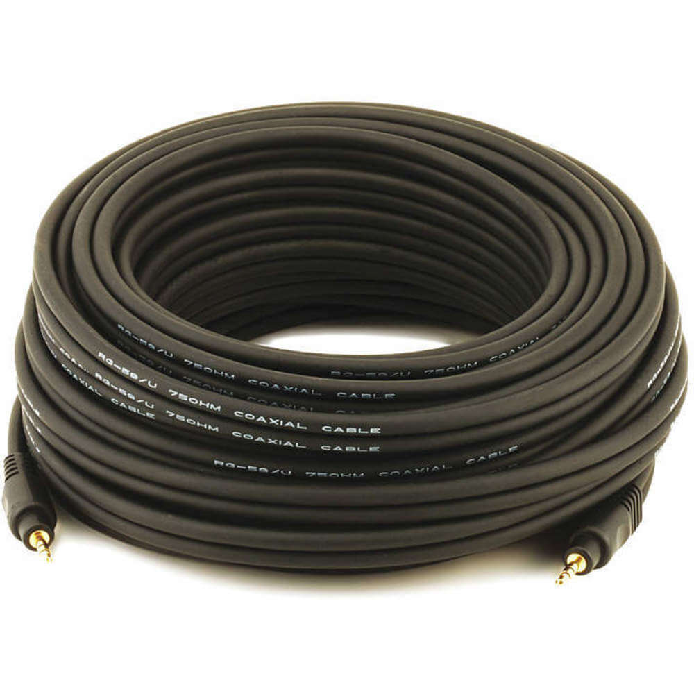 Audio/Visual Cable 3.5mm M/M cable Black 50 feet