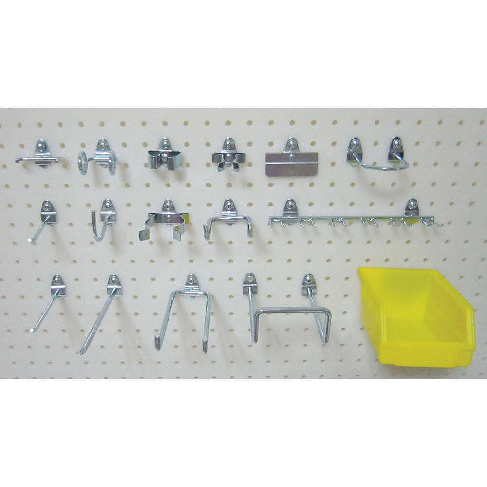 APPROVED VENDOR 5TPF5 Pegboard Hook Assortment Kit 26 Pieces | AE6KRT