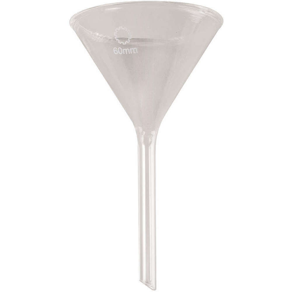 APPROVED VENDOR 5YHV8 Funnel Glass 60mm Rim 60mm Stem - Pack Of 12 | AE7HJR