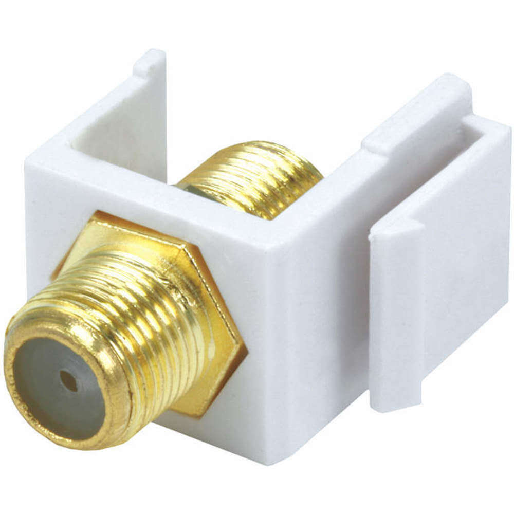 MONOPRICE 6542 Audio/visual Wallplate F Type White | AA6DFW 13U577