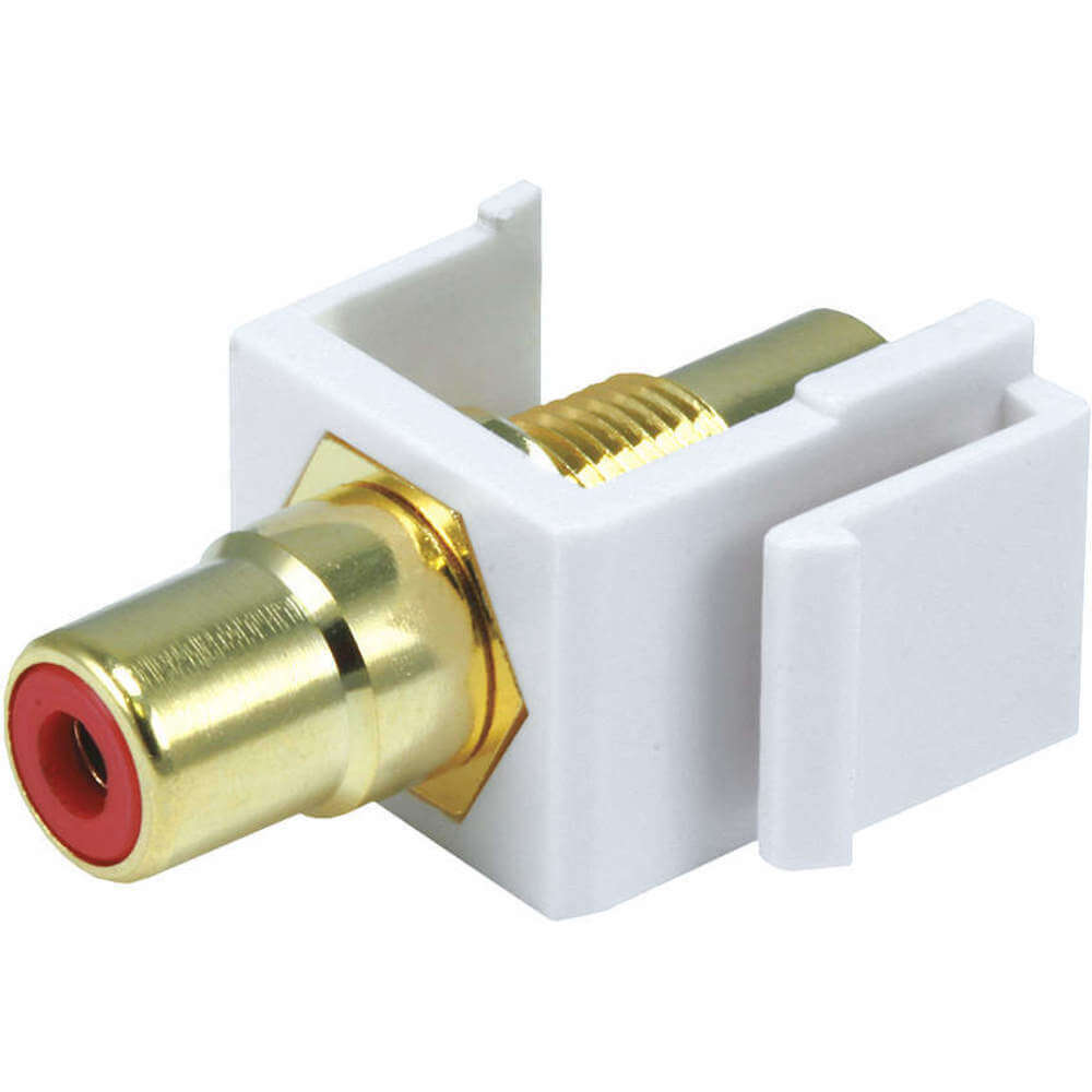 MONOPRICE 6548 Audio/visual Wallplate Rca Red Center White | AA6DFZ 13U583