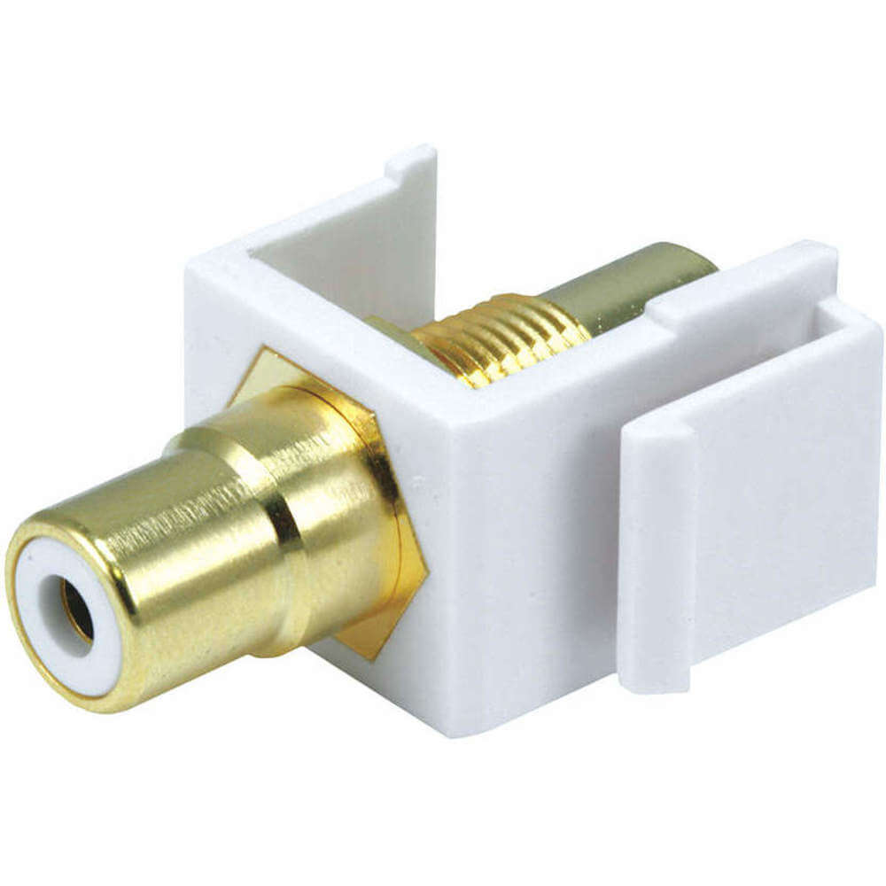 MONOPRICE 6550 Audio/visual Wallplate Rca White Center White | AA6DGB 13U585