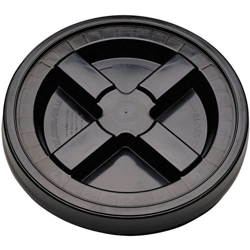 APPROVED VENDOR GA5BL Plastic Pail Lid Diameter 12-3/8 Inch Black | AC7LPY 38L990