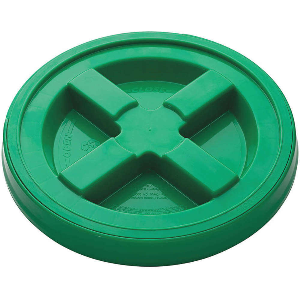 APPROVED VENDOR GA5GRN Plastic Pail Lid Diameter 12-3/8 Inch Green | AC7LPX 38L989