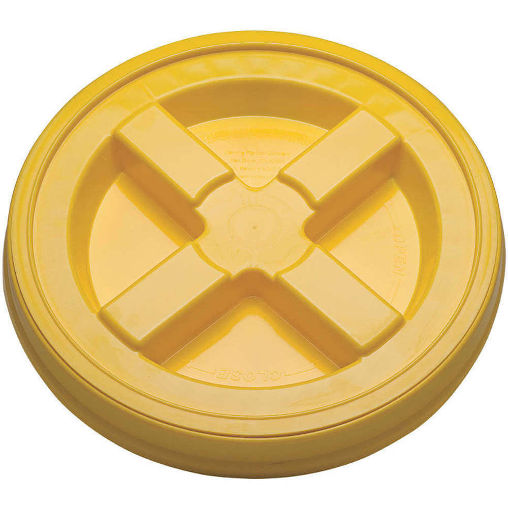 APPROVED VENDOR GA5Y Plastic Pail Lid Diameter 12-3/8 Inch Yellow | AC7LPV 38L987