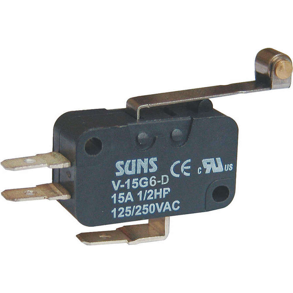 OMRON V-15G6-D Mini Switch 15a 1 No 1 Nc Long Roller Lever | AE4CFE 5JEC6