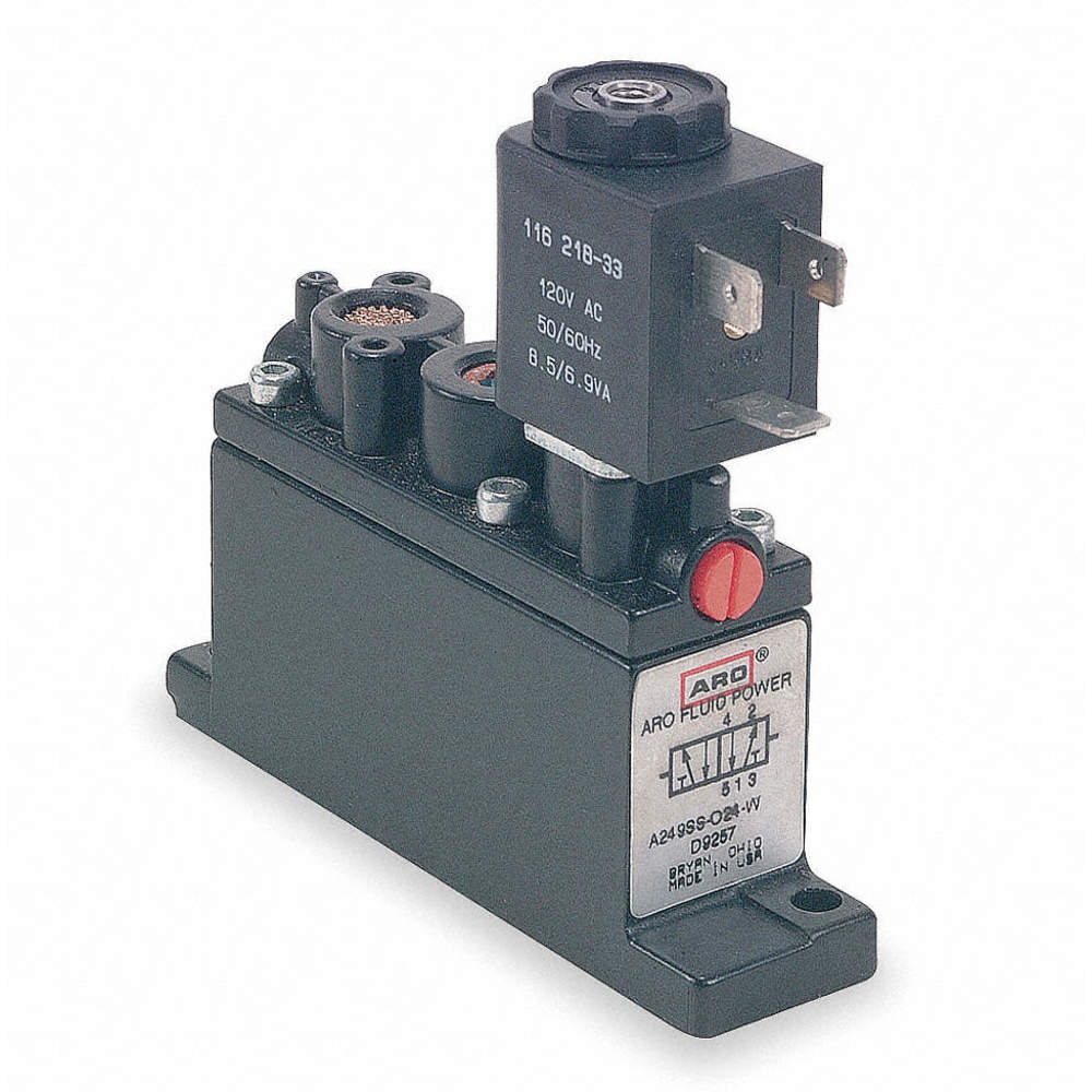 ARO A249SS-024-D Solenoid Air Control Valve 1/4 Inch 24VDC | AE2JLR 4XT40