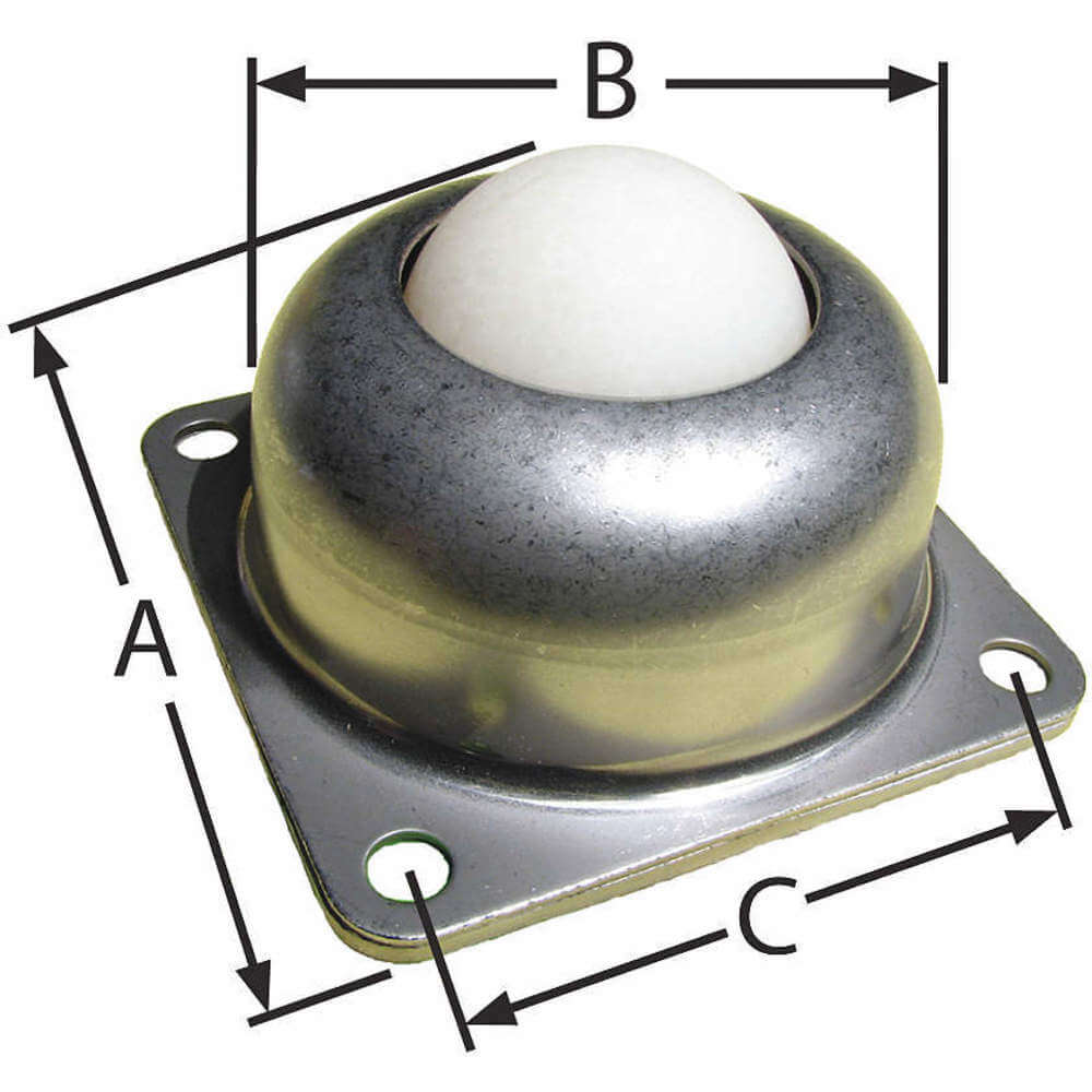 ASHLAND CONVEYOR BT F 4H 1.5DIA 125 NYL/SS