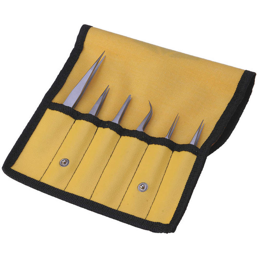 Titanium Tweezers Set 6 Pc