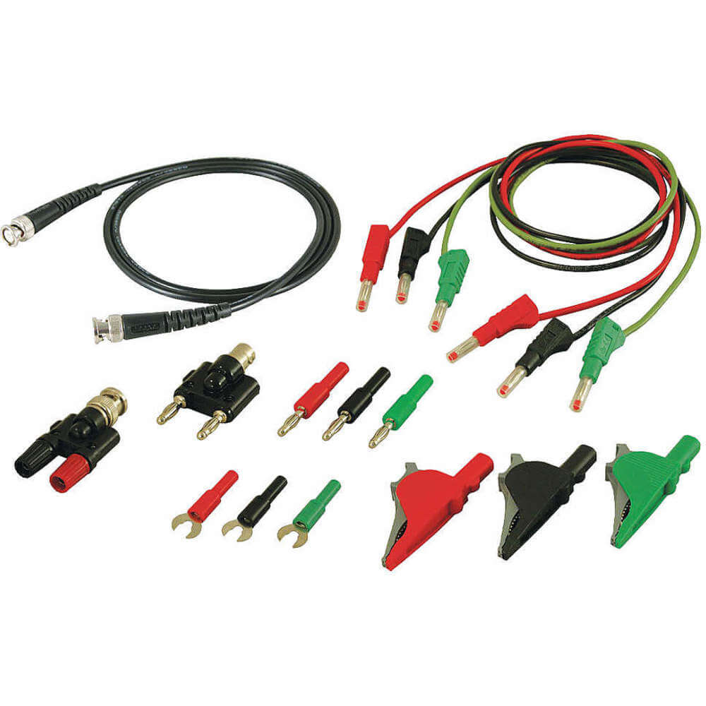Test Leads Kit Red/black/green Silicone
