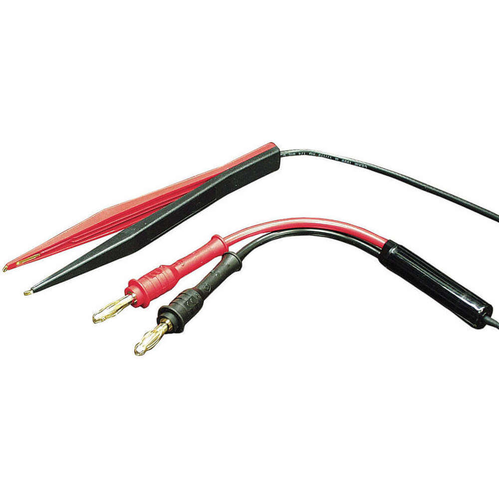 Tweezer Test Leads Red/black Silicone