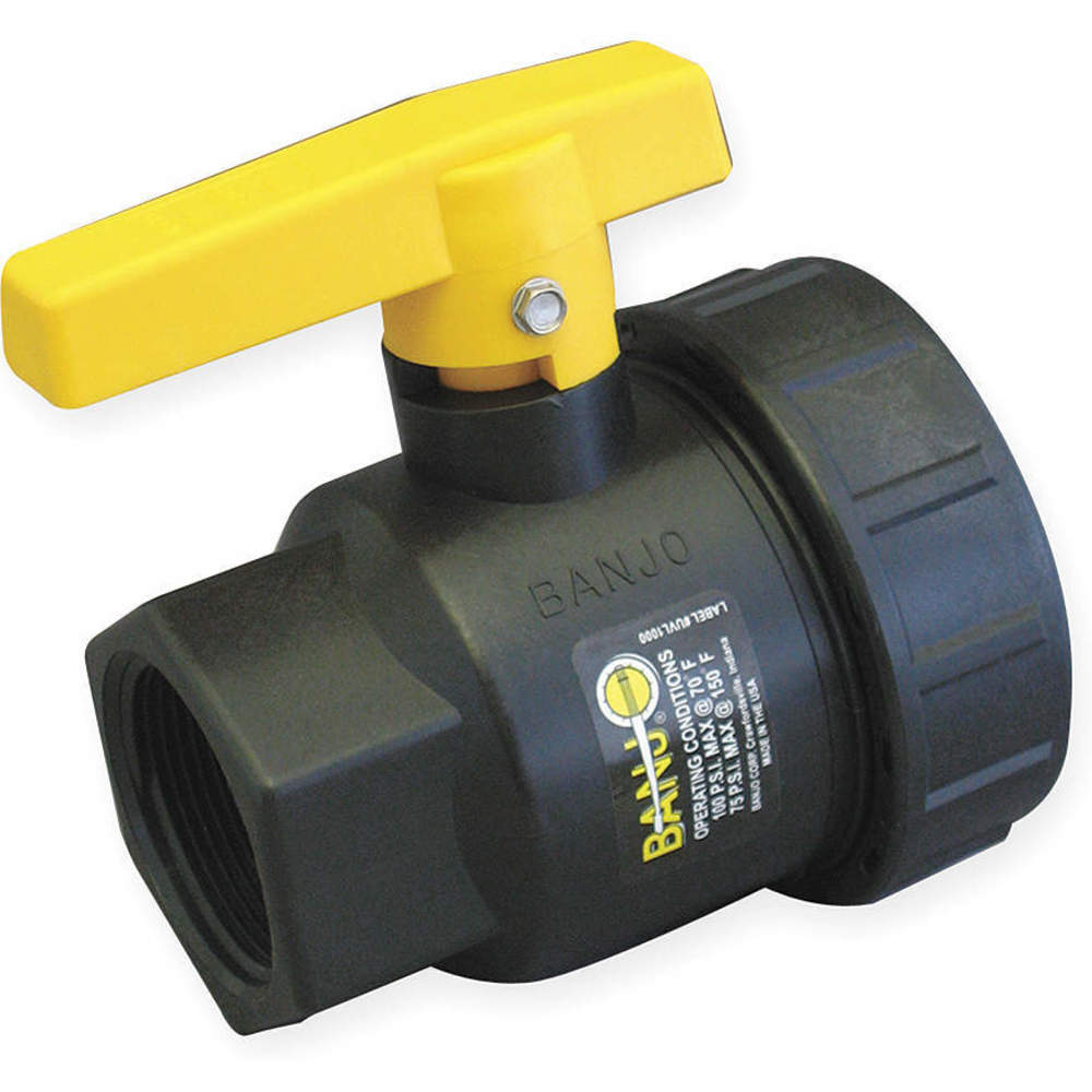 BANJO FITTINGS UV10153SH Union Valve Handle, Short, 1 Inch Size | BW8HNG