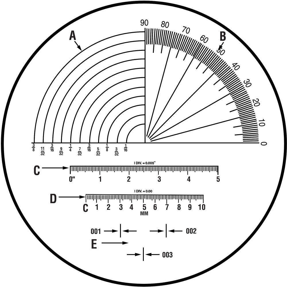 BAUSCH + LOMB Magnifier Measuring Scales