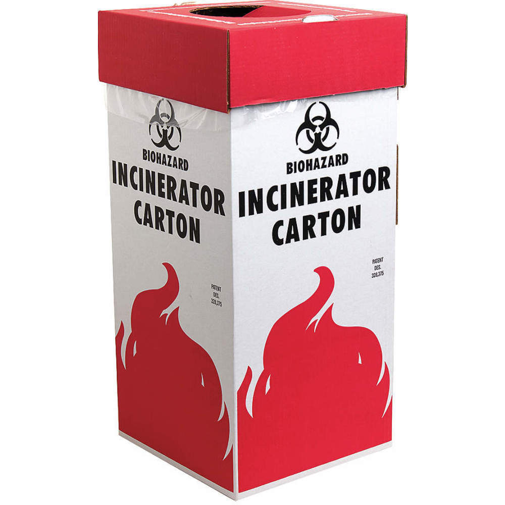 Biohazard Incinerator Carton 16 Gallon
