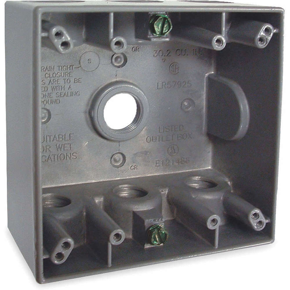 Weatherproof Box 1/2 Inch Hub 7 Inlets