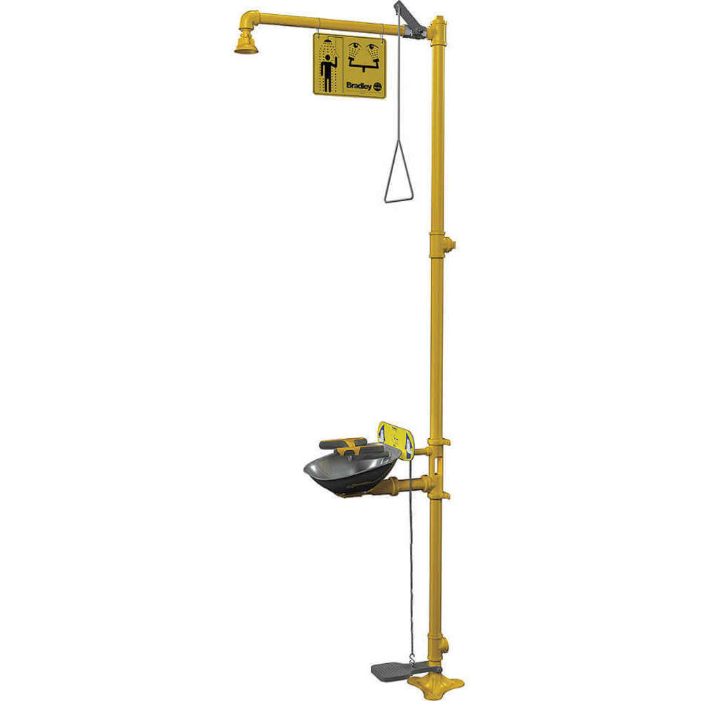 Halo Eye And Facewash, Plastic Showerhead, SS Bowl, Hand & Foot Operated