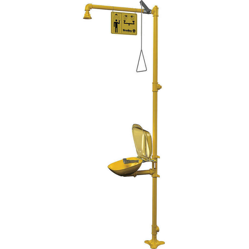 BRADLEY S19314PDC Halo Eyewash, Plastic Showerhead & Bowl With Dust Cover | AE8JLT 6DGW5