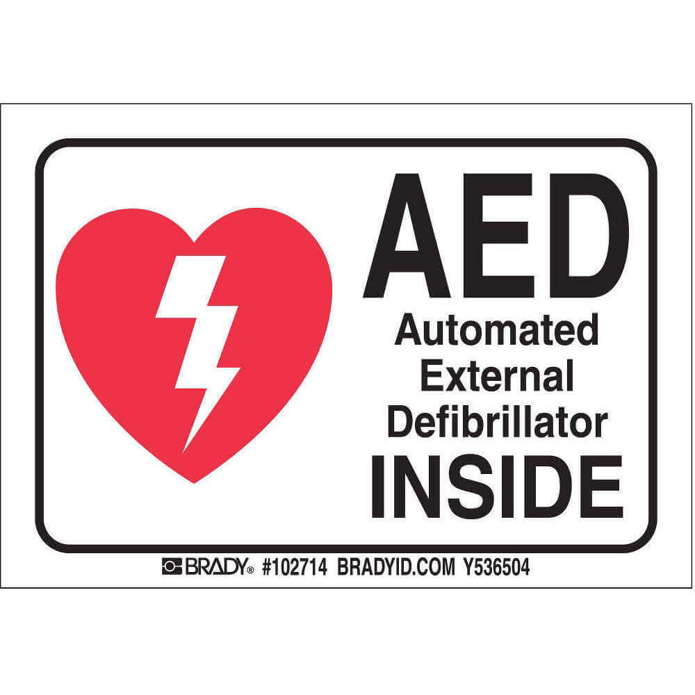 BRADY 102714 Safety Label 3-1/2 Inch H 5 Inch Width | AB2JEQ 1MBH2